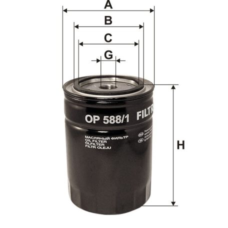 Filtron OP 588/1 (OP588/1) olajszűrő