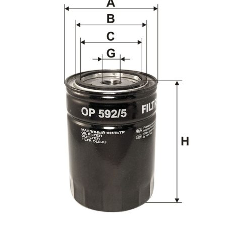 Filtron OP 592/5 (OP592/5) olajszűrő