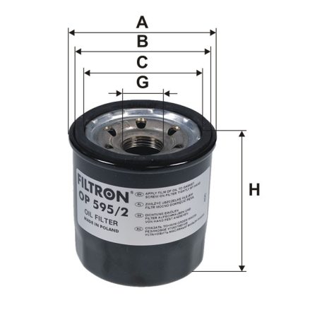 Filtron OP 595/2 (OP595/2) olajszűrő