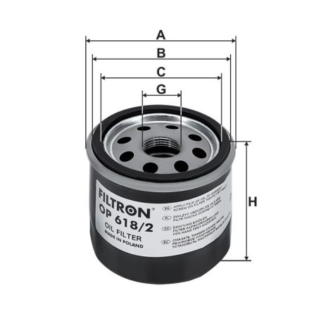 Filtron OP 618/2 (OP618/2) olajszűrő