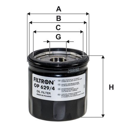 Filtron OP 629/4 (OP629/4) olajszűrő