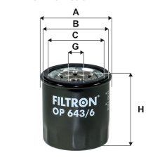 Filtron OP 643/6 (OP643/6) olajszűrő