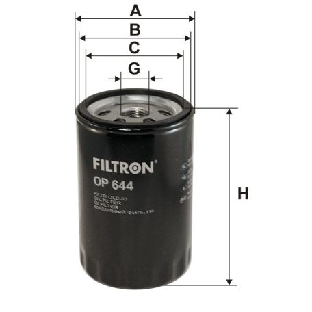 Filtron OP 644 (OP644) olajszűrő