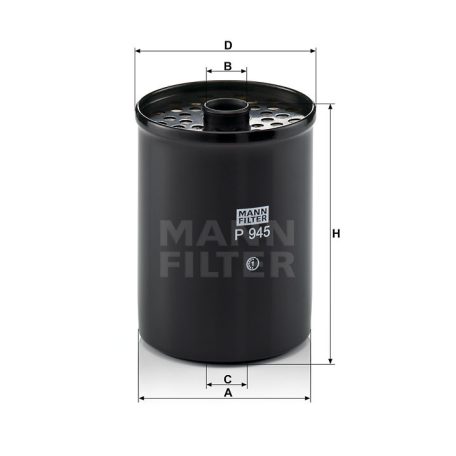 Mann-Filter P945X Üzemanyagszűrő
