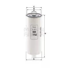 Mann-Filter PL601/3 Üzemanyagszűrő