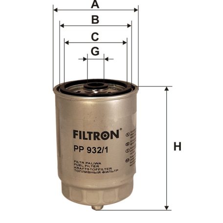 Filtron PP 932/1 (PP932/1) üzemanyagszűrő