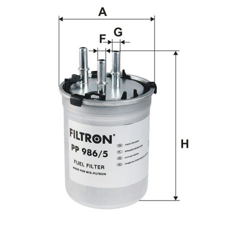 Filtron PP 986/5 (PP986/5) üzemanyagszűrő