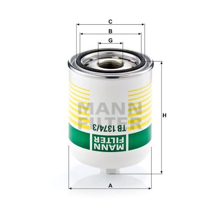 Mann-Filter TB1374/3X Légszárító patron