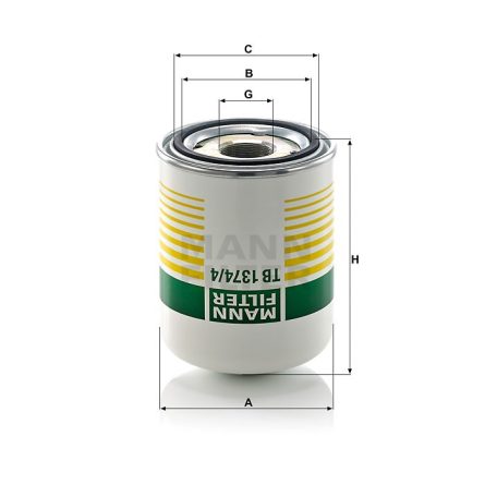Mann-Filter TB1374/4X Légszárító patron