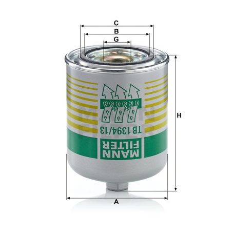 Mann-Filter TB1394/13X Légszárító patron