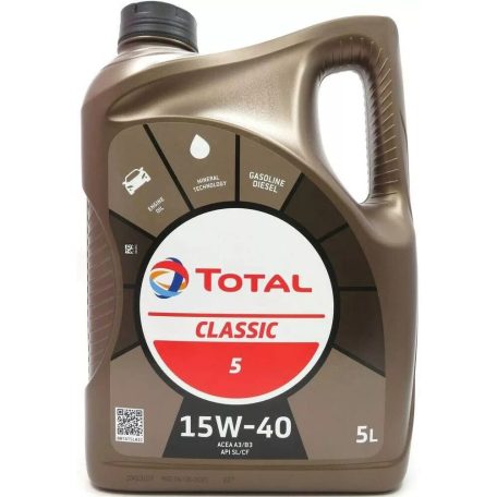 Total Classic 5 15W-40 5L motorolaj