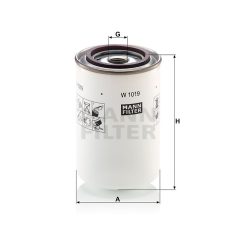 Mann-Filter W1019 Olajszűrő
