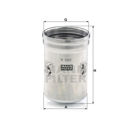 Mann-Filter W1022 Olajszűrő