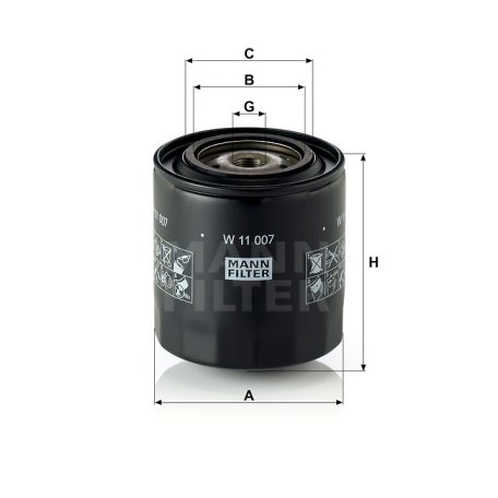 Mann-Filter W11007 Olajszűrő