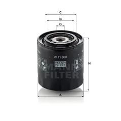 Mann-Filter W11008 Olajszűrő