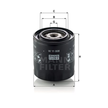 Mann-Filter W11008 Olajszűrő