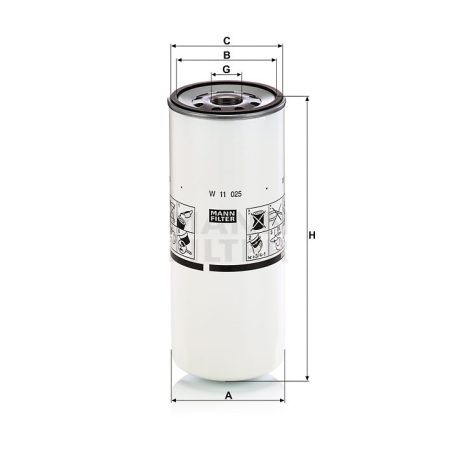 Mann-Filter W11025 Olajszűrő