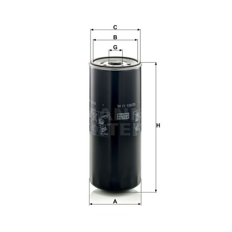 Mann-Filter W11102/28 Olajszűrő