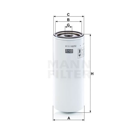 Mann-Filter W11102/50 Olajszűrő