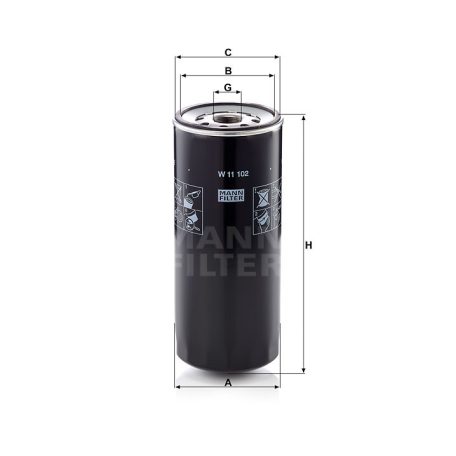 Mann-Filter W11102 Olajszűrő
