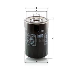 Mann-Filter W1150/2 Olajszűrő
