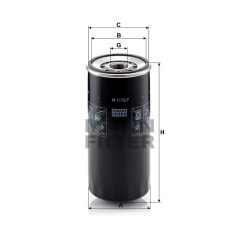 Mann-Filter W1170/7 Olajszűrő