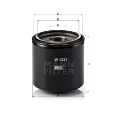 Mann-Filter W1228 Olajszűrő