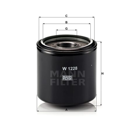 Mann-Filter W1228 Olajszűrő