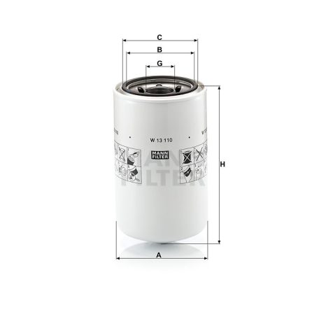 Mann-Filter W13110 Olajszűrő