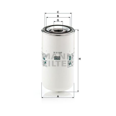 Mann-Filter W13120/2 Olajszűrő