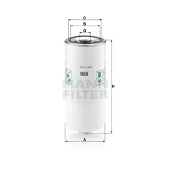 Mann-Filter W13145/3 Olajszűrő