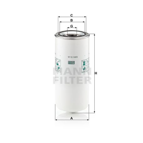 Mann-Filter W13145/3 Olajszűrő