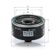 Mann-Filter W1323 Olajszűrő