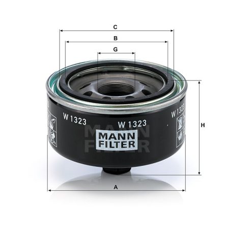 Mann-Filter W1323 Olajszűrő