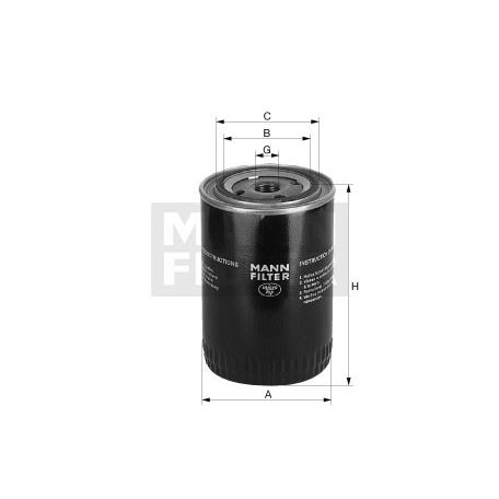 Mann-Filter W1372/1 Olajszűrő