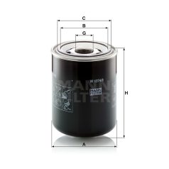 Mann-Filter W1374/6 Olajszűrő