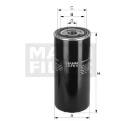 Mann-Filter W1374/7 Olajszűrő
