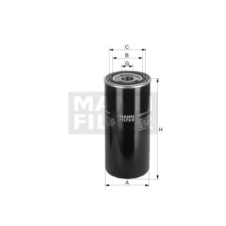Mann-Filter W1374/7 Olajszűrő