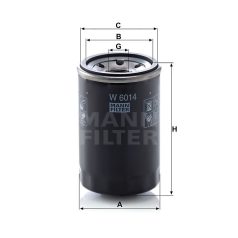Mann-Filter W6014 Olajszűrő