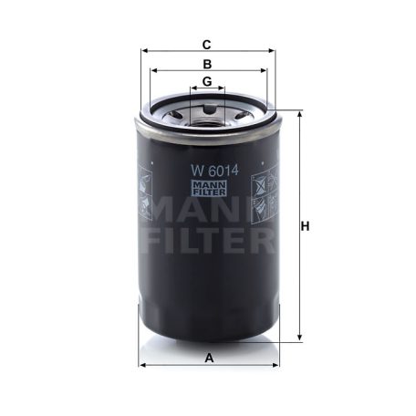 Mann-Filter W6014 Olajszűrő
