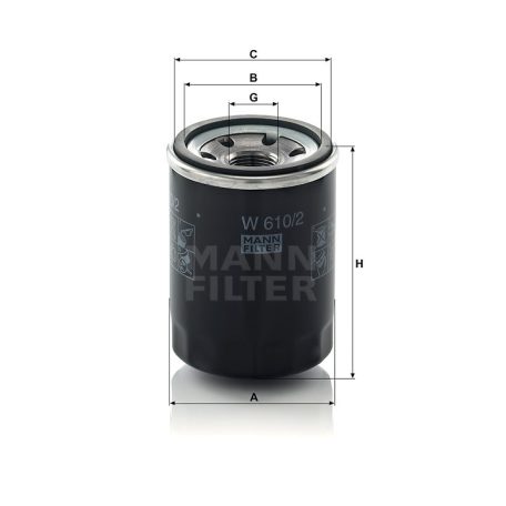 Mann-Filter W610/2 Olajszűrő