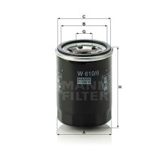 Mann-Filter W610/6 Olajszűrő