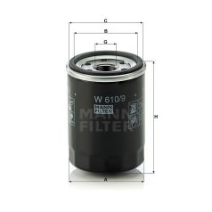Mann-Filter W610/9 Olajszűrő