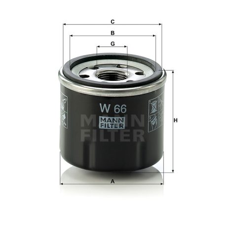 Mann-Filter W66 Olajszűrő