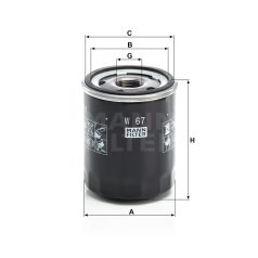Mann-Filter W67 Olajszűrő