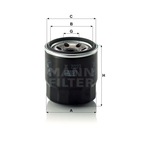 Mann-Filter W7023 Olajszűrő