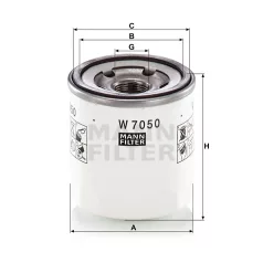 Mann-Filter W7050 Olajszűrő