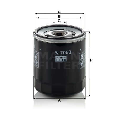 Mann-Filter W7053 Olajszűrő
