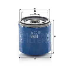 Mann-Filter W7056 Olajszűrő