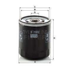 Mann-Filter W7062 Olajszűrő